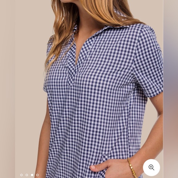 NWT Southern Tide Kamryn Brrr Intercostal Gingham Dress - Picture 4 of 12